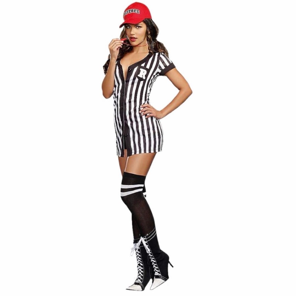 Spirit My Game My Rules Referee Costume Adult Medium 6–10 Complete Set Halloween